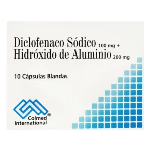 diclofenaco+hidrox 100 mg 10 tabletas pc