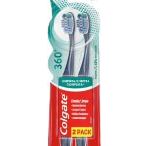 cepillo colgate 360 cab/norm/suave 2x1