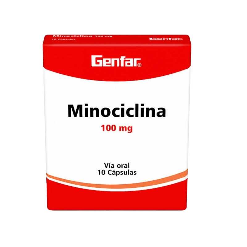 minociclina 100 mg 10 capsulas gf