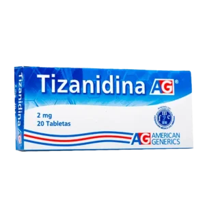 tizanidina 2 mg 20 tabletas ag