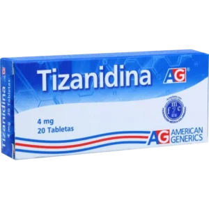 tizanidina 4 mg 20 tabletas ag
