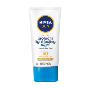 bloqueador nivea sun facial fps50 light