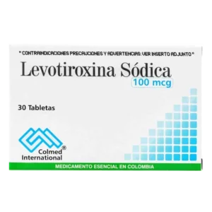 levotiroxina 100 mg 30 tabletas pc