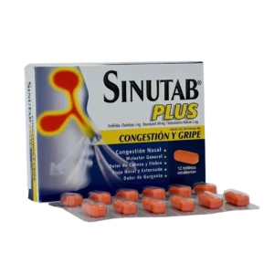 sinutab plus 12 tabletas