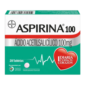 aspirina 100 mg 28 tabletas