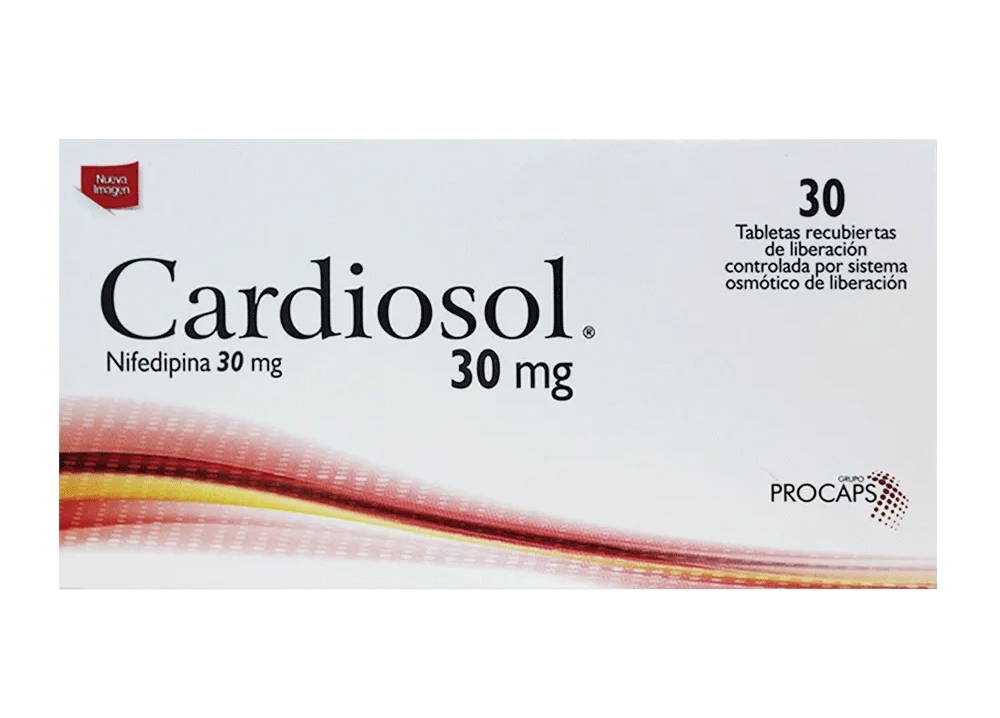 cardiosol 30 mg 30 tabletas