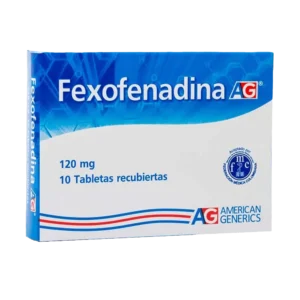 fexofenadina 120 mg 10 tabletas ag