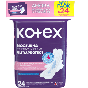 toallas kotex nocturna ultraprtotect 24 und