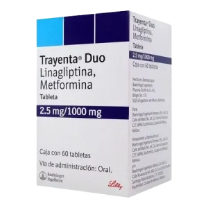 trayenta duo 2.5/1000 mg 60 tabletas (p)