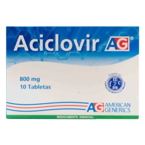 aciclovir 800 mg 10 tabletas ag