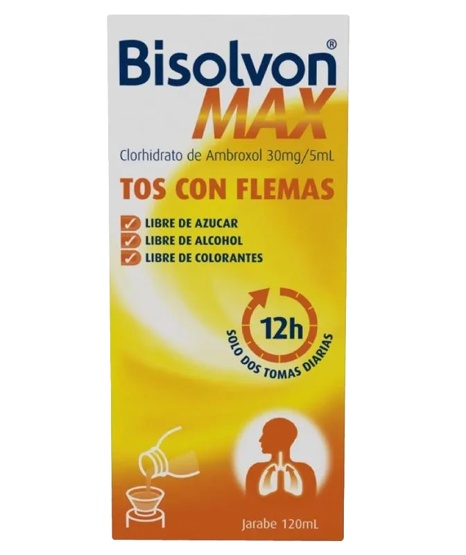 bisolvon max jarabe 120 ml