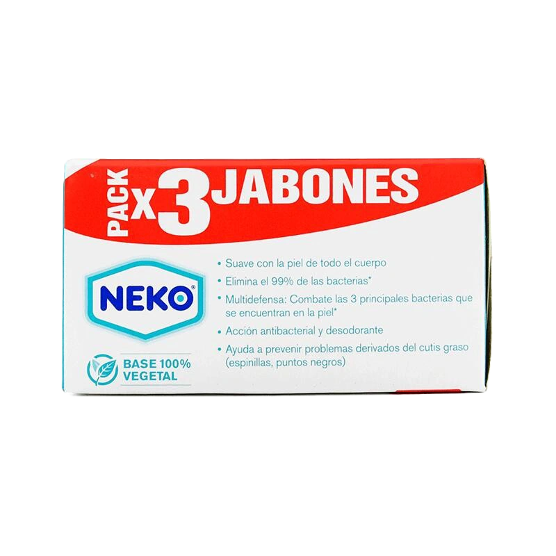 jabon neko blanco 125 gr 3 und