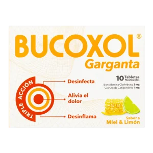 bucoxol t/a miel/limon 10 tabletas