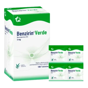 benzirin verde eucalipto 100 tabletas
