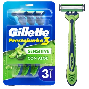 maquina prestobarba gillette sensitive 3 unid