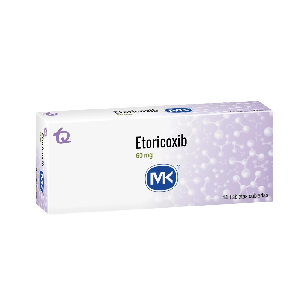 etoricoxib 60 mg 14 tabletas mk