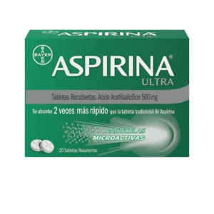 aspirina ultra 500 mg 20 tabletas