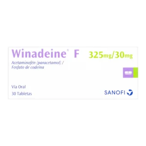 winadeine f 325/30 mg 30 tabletas