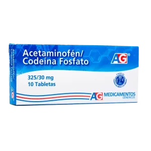 acetam+codeina 325/30 mg 10 tabletas ag
