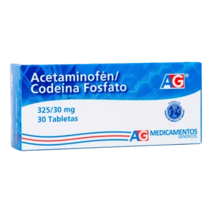 acetam+codeina 325/30 mg 30 tabletas ag