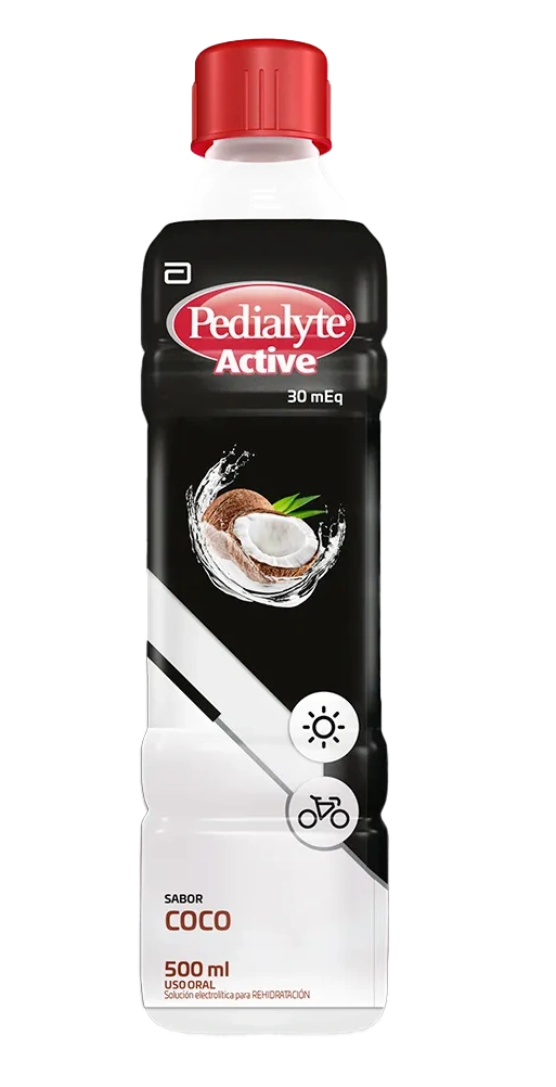 pedialyte active c/zinc 30 coco 500 ml