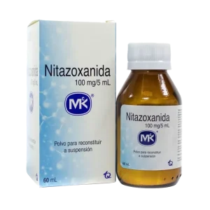 nitazoxanida 2% 100 mg susp 60 ml mk