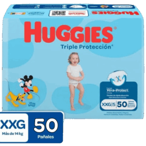 pañal huggies tri.protec et.5 xxg 50 und