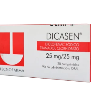 dicasen 25 mg 20 comprimidos