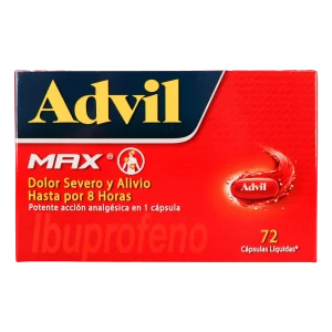 advil max 72 capsulas