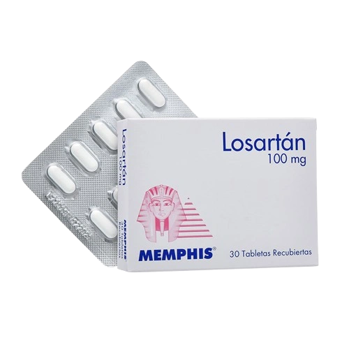 losartan 100 mg 30 tabletas mp