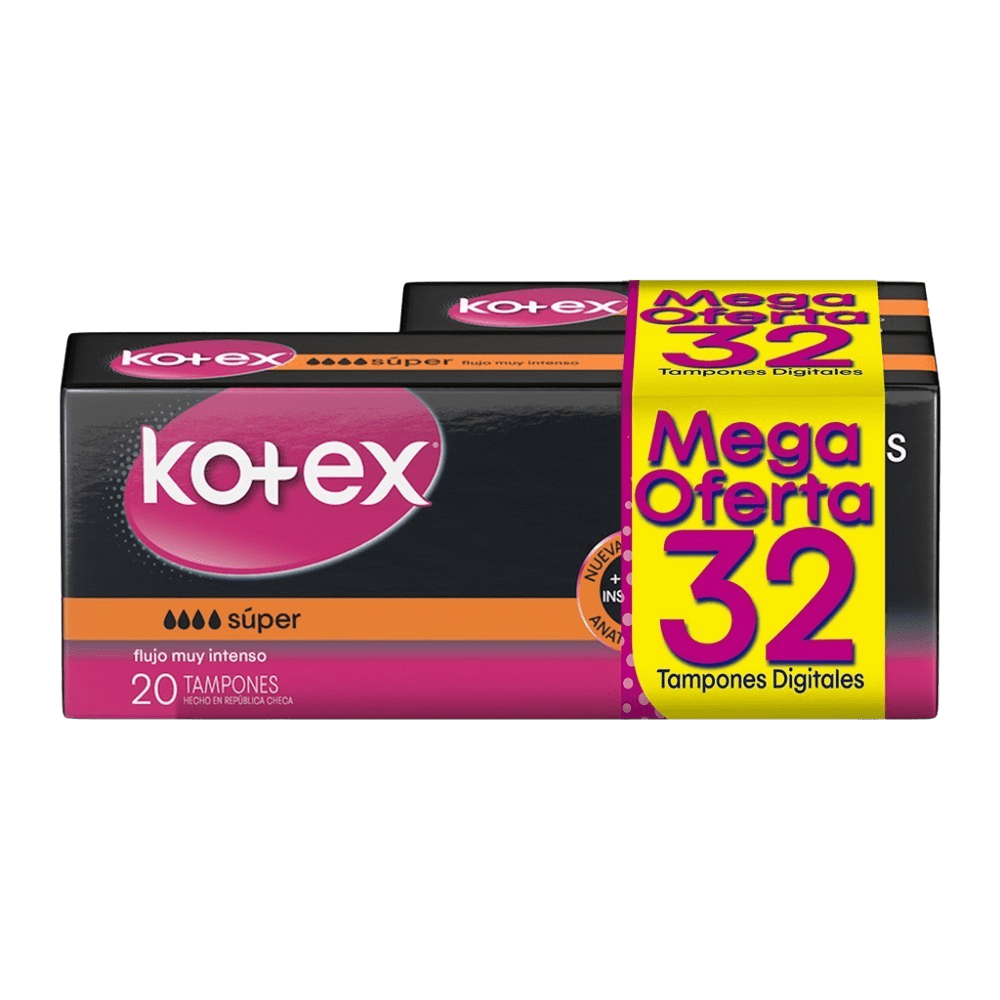 tampon kotex ev.dig super 20 uds+10 m.o