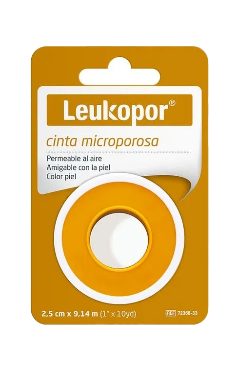 esparadrapoleukopor microp. piel 1x10 ydas