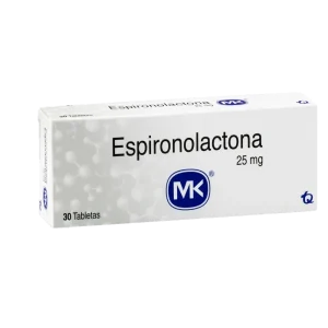 espironolactona 25 mg 30 tabletas mk