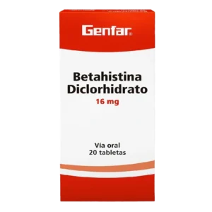 betahistina 16 mg 20 tabletas gf