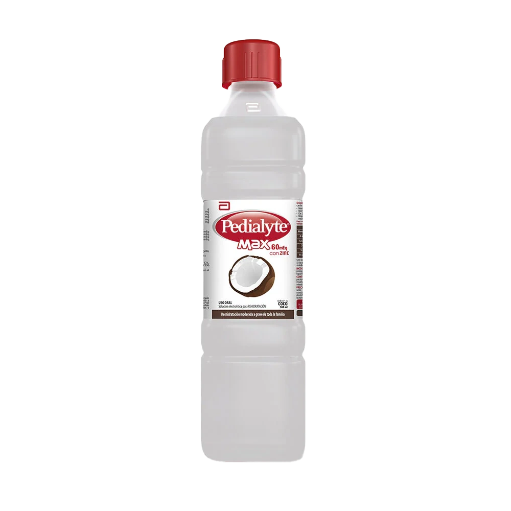 pedialyte max c/zinc 60 coco 500 ml