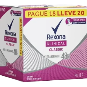 desodorante rexona clin clas 8.5gr m pg18 ll20