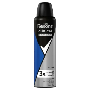desodorante rexona clinic.exp.aer clean 91gr h