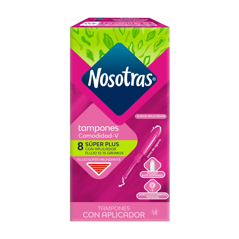 tampon nosotras super plus aplic 8 und