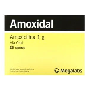 amoxidal 1 gr 28 tabletas