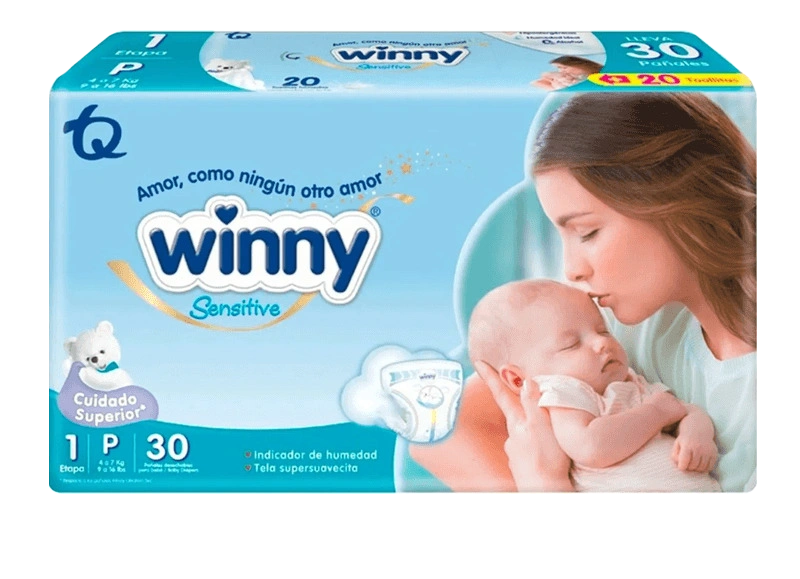 pañal winny sensitive et.1 30 und