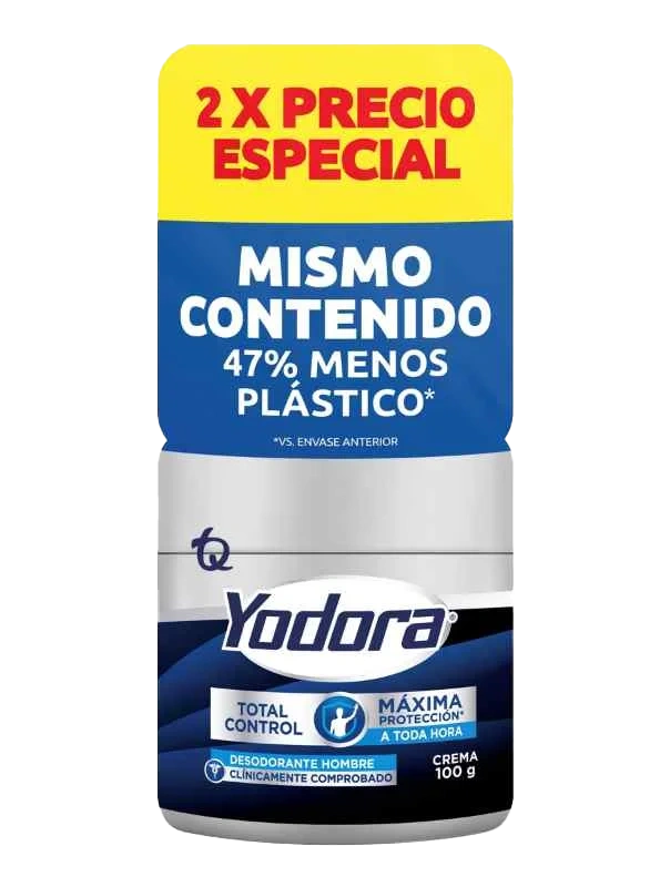 desodorante yodora cr.atp tot/control 100 gr 2 und