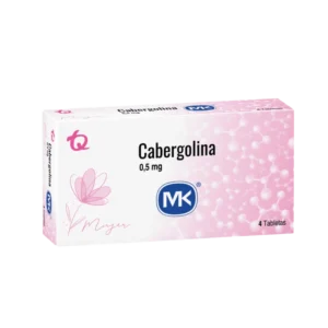 cabergolina 0.5 mg 4 tabletas mk (p)