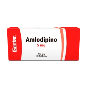 amlodipino 5 mg 30 tabletas gf