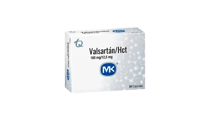 valsartan+hct 160+12.5 mg 30 capsulas mk