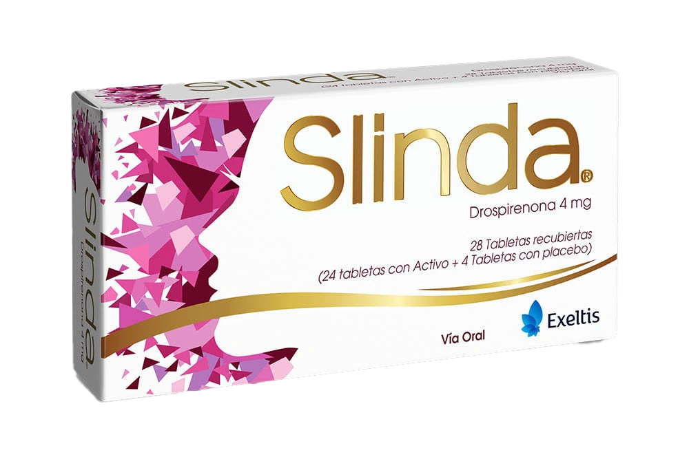 slinda 4 mg 28 tabletas