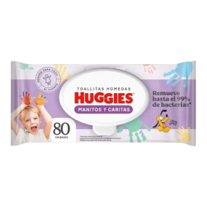toallas hum huggies manitas y caritas 80 und