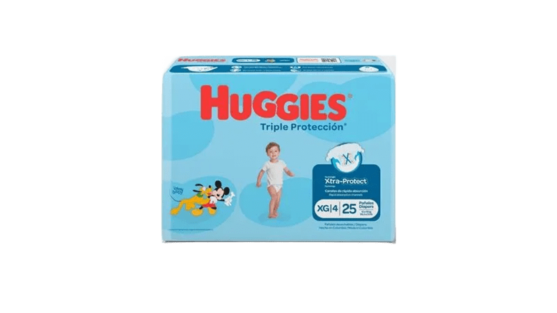 pañal huggies tri.protec et.4 xg 25 und