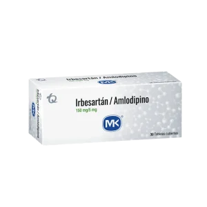 irbesartan+amlodipino 150/5 mg 30 tabletas mk