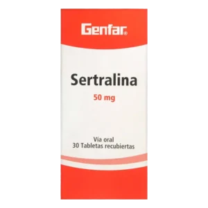 sertralina 50 mg 30 tabletas gf
