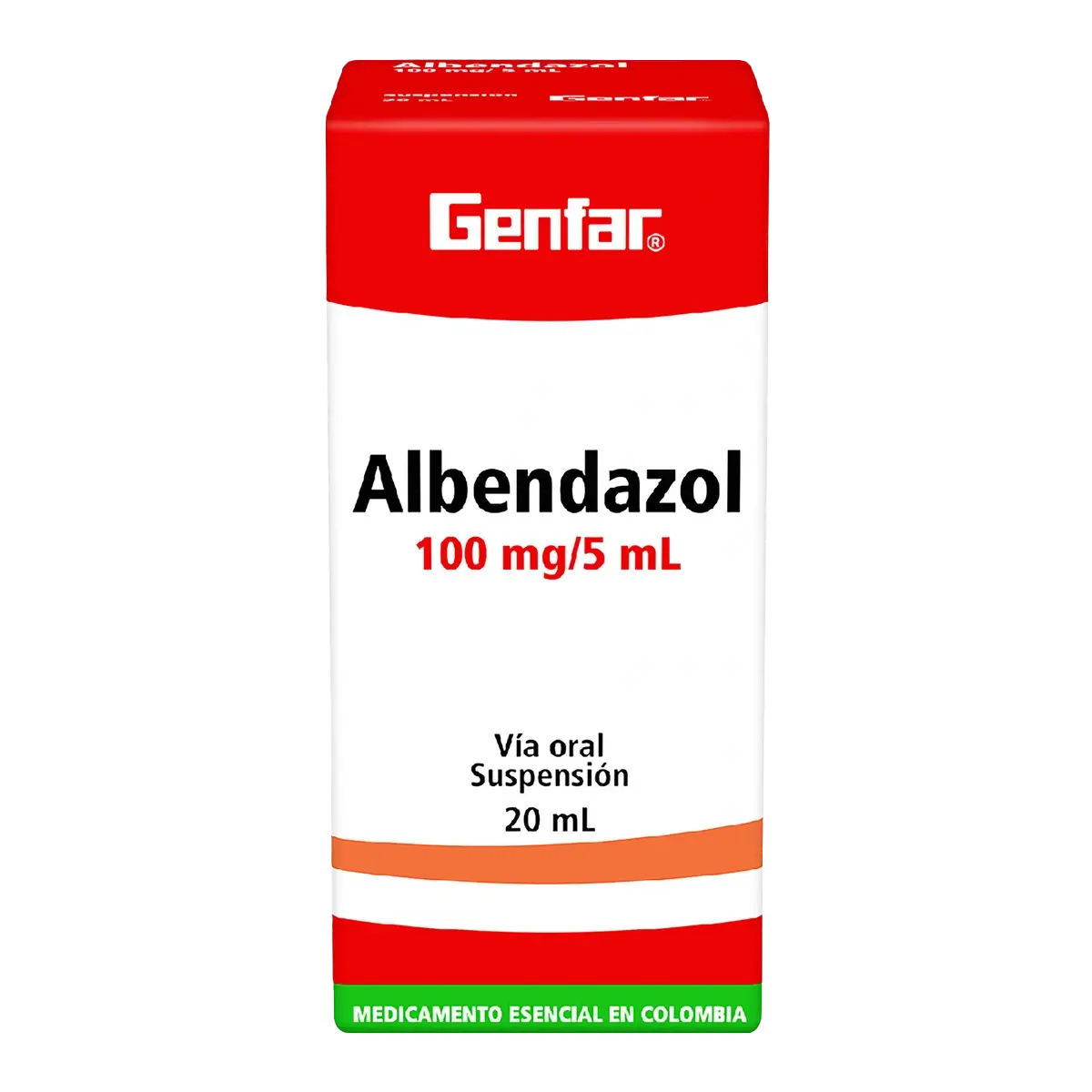 albendazol suspension 20 ml gf